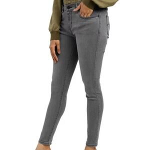 CALVIN KLEIN JEANS Women's Gray LEGGINGS Slim Fit Midrise Denim Sz 28/6